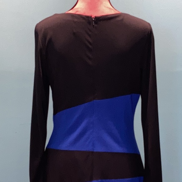 Julia Jordon Black and Blue Dress Size 8 - Picture 6 of 14